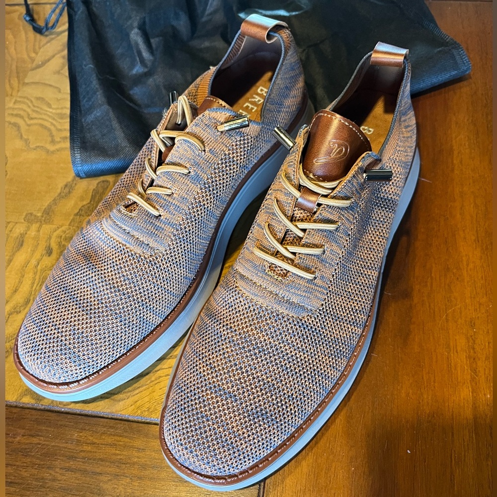 Breeze - Trenton Ultra Comfortable Shoes - Mens size 10.5. Color: Cognac Amber